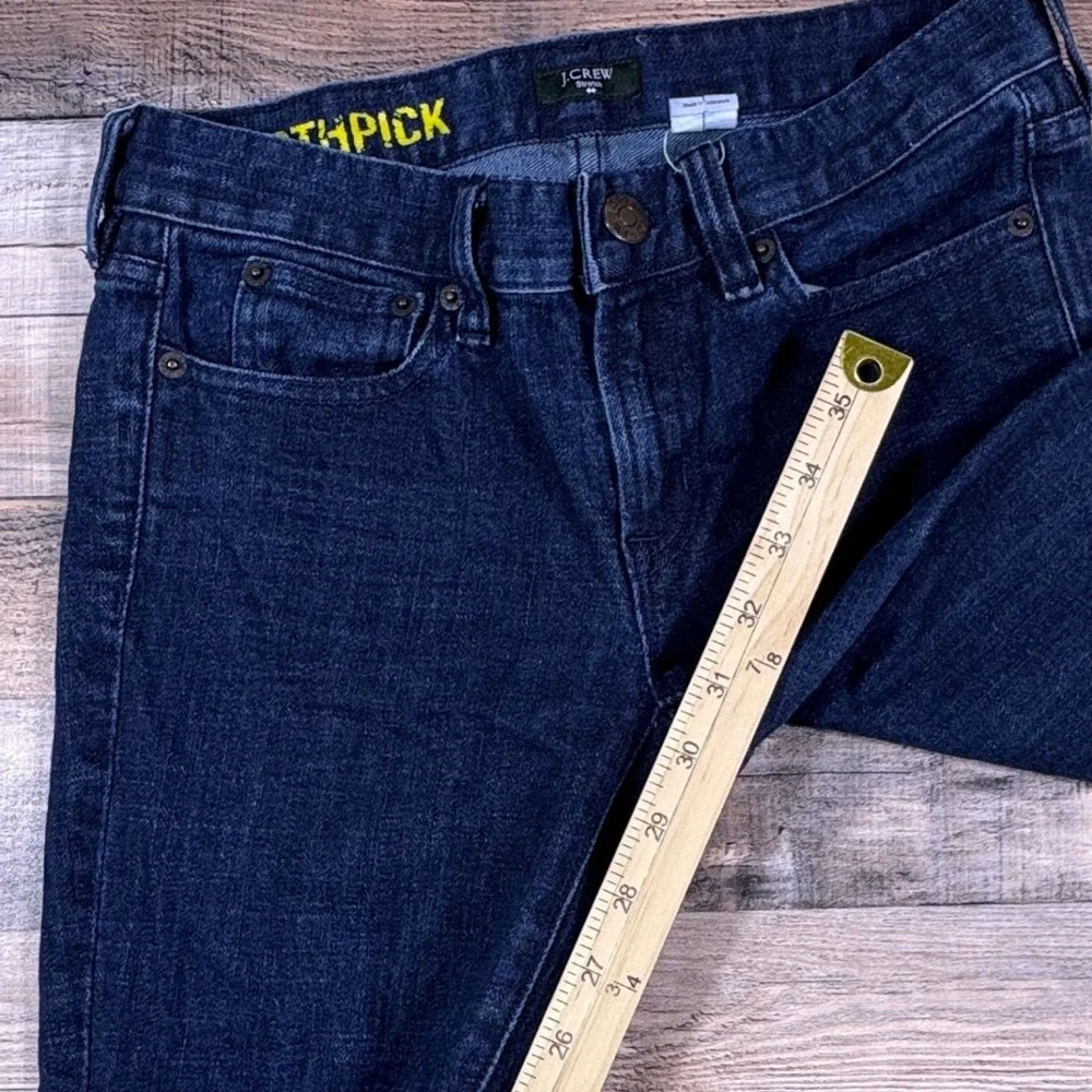 J.Crew Toothpick Skinny Jeans Womens 26 Dark Indigo Blue‎ Stretch Denim